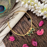 Vriksham Symbolic Green Stone Kerala Manga Neckpiece-G17232